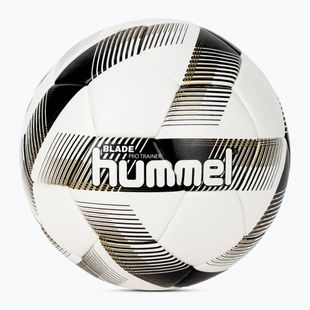 Hummel Blade Pro Trainer FB futbolo kamuolys baltas/juodas/auksinis 5 dydis