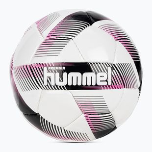 Hummel Premier FB futbolo kamuolys baltas/juodas/rožinis, 4 dydis