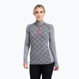 Moteriškas termo džemperis Dovre Half Zip Jacquard grey