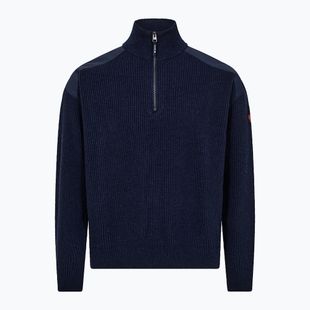 Vyriškas megztinis Dovre Ribbed Knit Half Zip navy