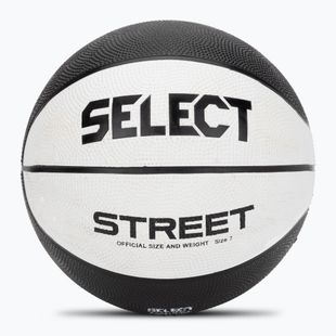 Vaikų krepšinio kamuoliai SELECT Basketball Street v23 white/black 7 dydžio