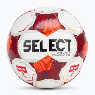 Futbolo kamuolys SELECT Brillant Training Betclic v25 white/red dydis 4