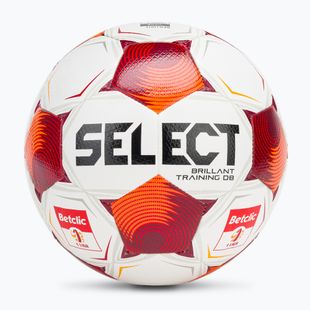 Futbolo kamuolys SELECT Brillant Training Betclic v25 white/red dydis 5