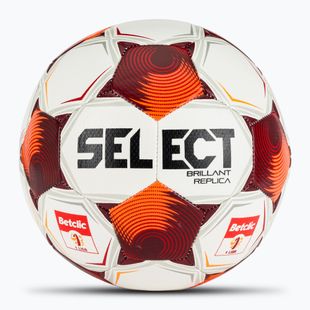 Futbolo kamuolys SELECT Brillant Replica Betclic v25 white/red dydis 4