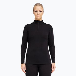 Moteriškas termo džemperis Dovre Wool Zip black