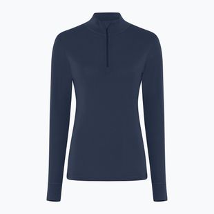 Moteriškas termo džemperis Dovre Wool Zip navy