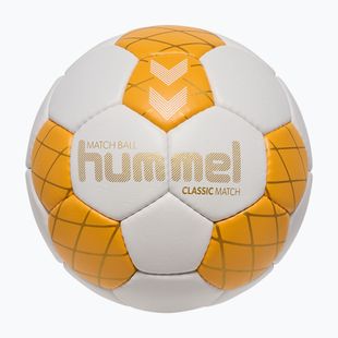 Rankinio kamuolys Hummel Classic Match HB off white/orange/gold size 3