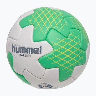 Rankinio kamuolys Hummel Star Elite HB off white/green/yellow dydis 1