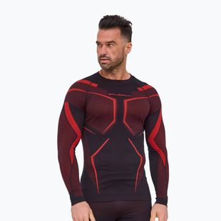 Vyriškas termoaktyvus džemperis Brubeck Dry black/red