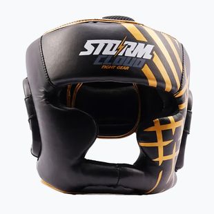 Bokso šalmas StormCloud Lynx black/gold