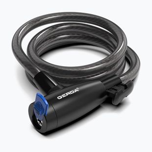 GERDA FLEX 1500/12T dviračio spyna juoda