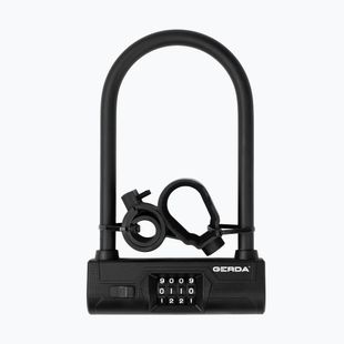 Užraktas dviračiui GERDA Ultra Combo 245/153C U-Lock black