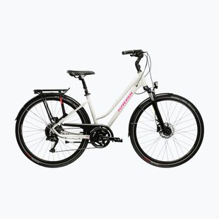 Moteriškas žygio dviratis KROSS Trans 5.0 In grey/pink/gloss