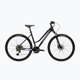 Moteriškas krosinis dviratis KROSS Evado 7.0 In black/purple