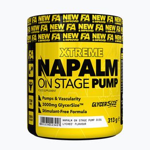 Papildas prieš treniruotę Fitness Authority Napalm On Stage Pump 313 g mango/lemon
