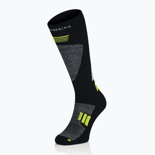 Vyriškos slidinėjimo kojinės Brubeck Ski Force juodos / žalios