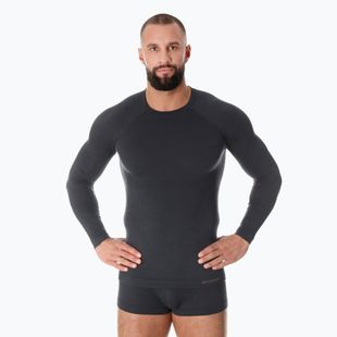 Vyriškas termoaktyvus džemperis Brubeck Merino Active Wool grafito