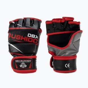 Treniruočių pirštinės MMA ir treniruotėms su maišais DBX BUSHIDO juoda-raudona E1V6-M