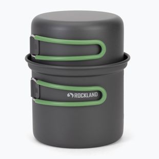 Puodų rinkinys Rockland Travel Pro grey/green