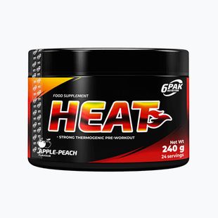 Prieš treniruotę 6PAK Heat 240 g Apple Peach
