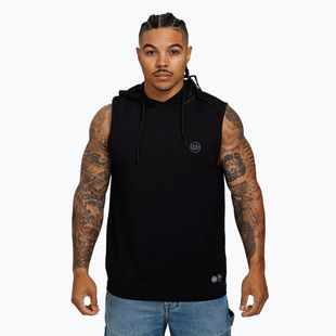 Vyriškas tank topas Pitbull Hilltop Hooded Sleeveless black