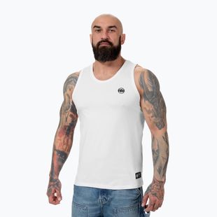Vyriškas tank topas Pitbull West Coast Small Logo white