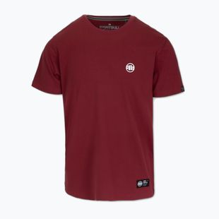 Vyriški marškinėliai Pitbull Small Logo burgundy