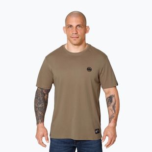 Vyriški marškinėliai Pitbull West Coast Small Logo coyote brown
