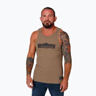 Vyriškas tank topas Pitbull Boxing Tank Top coyote brown