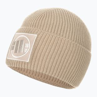 Vyriška žieminė kepurė Pitbull Beanie Logo Single Layer Cuff sand