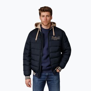 Vyriška striukė Pitbull Hidden Quilted Hooded dark navy/beige