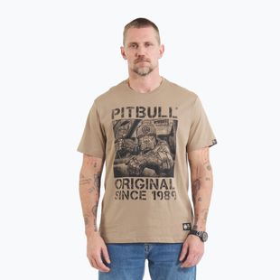 Vyriški marškinėliai Pitbull Drive dark sand