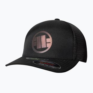 Kepuraitė su snapeliu Pitbull Mesh Full Cap Logo Iridescent Flexfit black