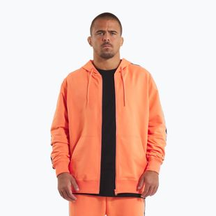 Vyriškas džemperis Pitbull Tape Nugget Hooded Zip Sweatshirt bright salmon