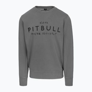 Vyriški Pitbull Mt Fuji Crewneck džemperiai, nuplauti pilki
