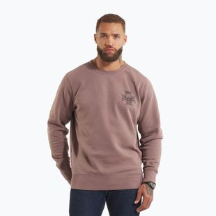 Vyriškas džemperis Pitbull Bite Me Crewneck Sweatshirt washed burgundy