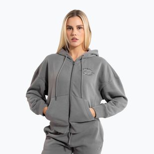 Moteriškas džemperis Pitbull Manzanita Heart Hooded Zip Sweatshirt washed grey