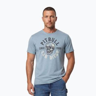 Vyriški marškinėliai Pitbull Shkull Logo blue