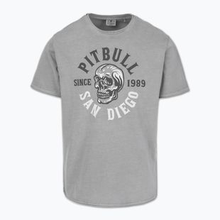Vyriški marškinėliai Pitbull Shkull Logo grey