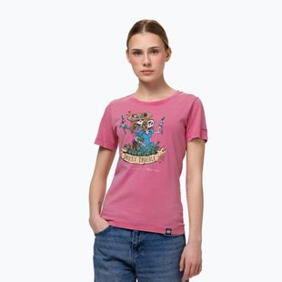 Vyriški marškinėliai Pitbull Doubletrouble washed pink