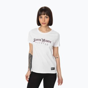 Moteriški marškinėliai Pitbull Santa Muerte Rose white