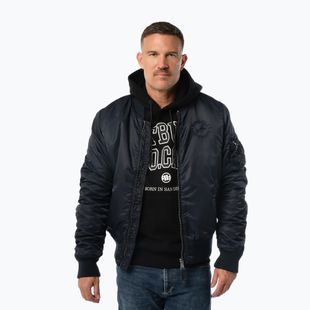 Vyriška striukė Pitbull Hacket Washed Bomber dark navy