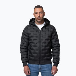 Vyriška žieminė striukė Pitbull Fisk Quilted Hooded black