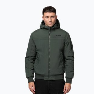 Vyriška žieminė striukė Pitbull Balboa 2 Hooded dark green