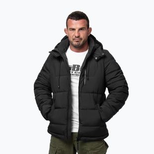 Vyriška žieminė striukė Pitbull Piedmont Quilted Hooded black