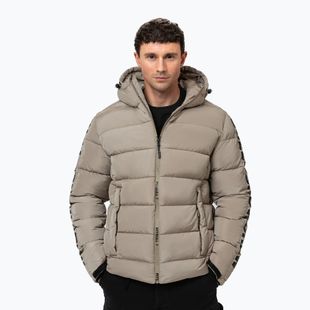 Vyriška žieminė striukė Pitbull Airway 4 Padded Hooded pale sand