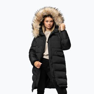 Moteriška žieminė striukė Pitbull Queenston Padded Hooded black