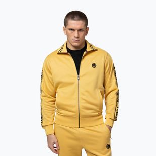 Vyriškas džemperis Pitbull Trackjacket Tape Logo Terry Group pale yellow