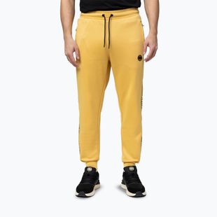 Vyriškos kelnės Pitbull Trackpants Tape Logo Terry Group pale yellow