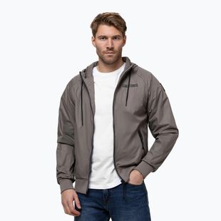 Vyriška striukė Pitbull Athletic Logo Nylon Hooded taupe